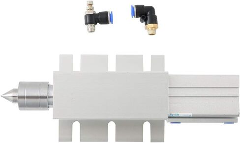 CNCTOPBAOS هوائي Tailstock متحرك أعلى كشتبان CNC حفارة رأس الفهرسة للمحور الروتاري A المحور الرابع المحور الرابع CNC جهاز التوجيه آلة Tailstock بالقطع مركز طحن مخرطة ارتفاع المركز 65 مم in Kuwait