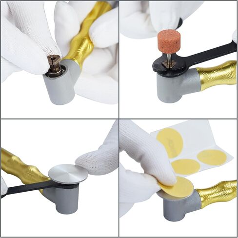 90 Degree Flex Shaft Rotary Tool Handpiece, 41pcs Right Angle Flexiable Shaft Hand Piece Attachment Set Compatible with Flex Shaft Grinder, Bench Polisher, Electric Drill in Saudi Arabia