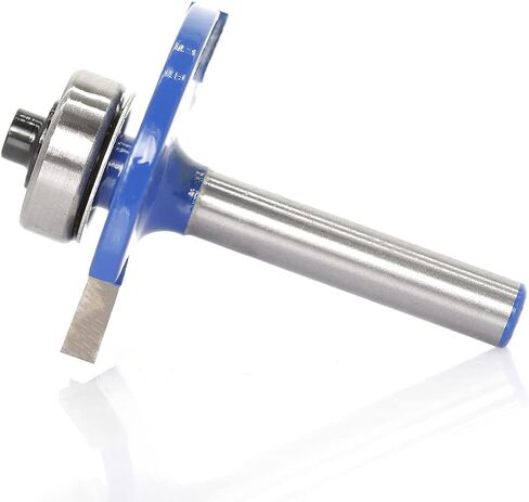 sinoprotools البسكويت راوتر بت 1/4 بوصة عرقوب، البسكويت المشترك فتحة القاطع راوتر بت، الخشب البسكويت فتحة القاطع، أداة قطع النجارة (الأزرق، 10 #) in Kuwait