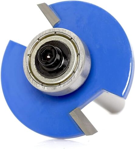 sinoprotools البسكويت راوتر بت 1/4 بوصة عرقوب، البسكويت المشترك فتحة القاطع راوتر بت، الخشب البسكويت فتحة القاطع، أداة قطع النجارة (الأزرق، 10 #) in Kuwait