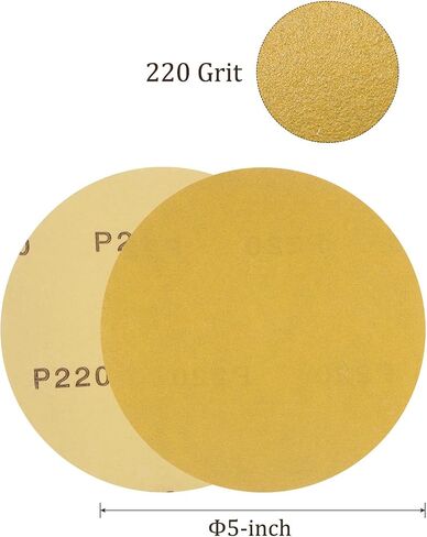 50pcs PSA Sanding Discs - [5 Inch x 180 Grit] No Hole C-Weight Self Adhesive Sticky-Back Sandpaper for Automotive Car Paint Woodworking Metal Finishing Use, Aluminum Oxide, Round in Saudi Arabia