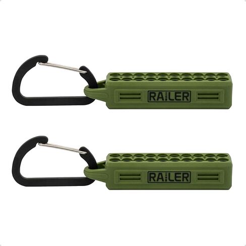Screwdriver Bit Holder Storage Organizer – Railer 20-Hole Camo Green Bit Holder with Carabiner (2 Pack) in Saudi Arabia