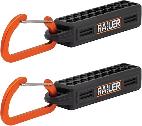 Screwdriver Bit Holder Storage Organizer – Railer 20-Hole Camo Green Bit Holder with Carabiner (2 Pack) in Saudi Arabia