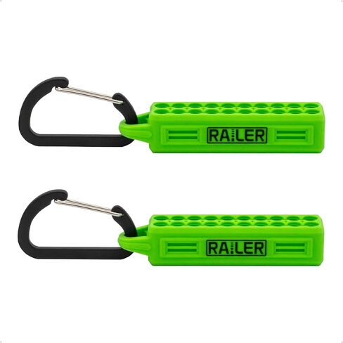 Screwdriver Bit Holder Storage Organizer – Railer 20-Hole Camo Green Bit Holder with Carabiner (2 Pack) in Saudi Arabia