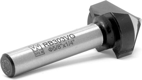 WEN RB303VG 5/8 بوصة. لقمة توجيه ذات رأس كربيد V-Groove مع ساق 1/4 بوصة in Saudi Arabia