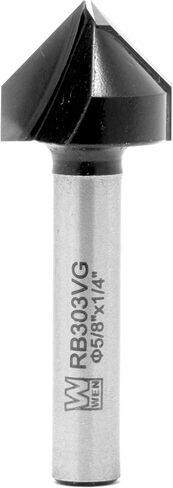 WEN RB303VG 5/8 بوصة. لقمة توجيه ذات رأس كربيد V-Groove مع ساق 1/4 بوصة in Saudi Arabia