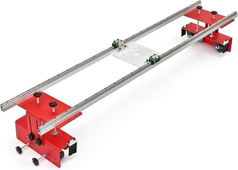 Router Sled for Woodworking for Slabs - 60 inches Router Sled for Flattening Slabs- Slab Guide Jig for Woodworking with Locking Function, Portable and Adjustable in Saudi Arabia