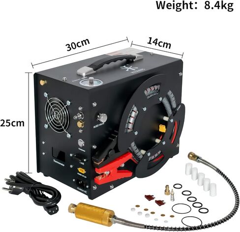 TUXING PCP Air Compressor,4500Psi 30Mpa High Pressure Air Pump, Built-in DC12V/AC120V Power Converter,Auto-Stop,Paintball and Scuba Tank Compressor in Saudi Arabia