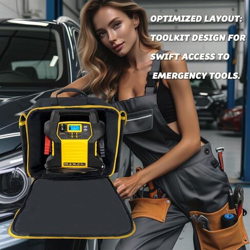 حقيبة حمل لمحطة الطاقة المحمولة DEWALT DXAEJ14 - متوافقة مع ضاغط الهواء والشاحن وملحقات العاكس (الجراب فقط) استبدال الغلاف in Saudi Arabia
