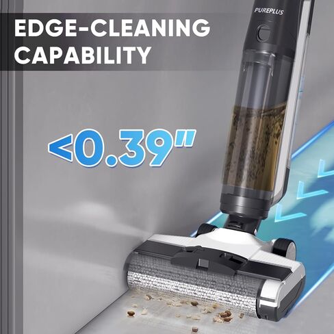 المكانس الكهربائية الذكية للرطب والجاف من PUREPLUS، ممسحة تنظيف الأرضيات، مكنسة كهربائية لاسلكية 2 في 1 للأسطح المتعددة، خفيفة الوزن ومحمولة باليد، مجموعة FS001 in Kuwait