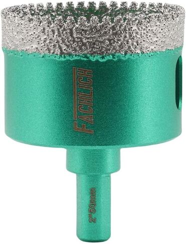 Diamond Tile Core Drill Bits - FACHLICH 38MM 2pcs Triangular Shank Diamond Hole Saw Bits for Porcelain Ceramic Tile Granite Marble in Kuwait