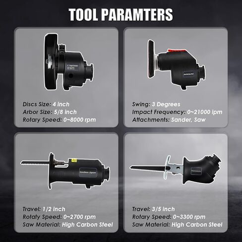 Cordless Power 4-Tool Combo Kit with 3Ah Lithium Battery and Storage Box, Multi-Functional Tool Set for Home Garden DIY (Wood Working & Polishing Tools Set) in Saudi Arabia