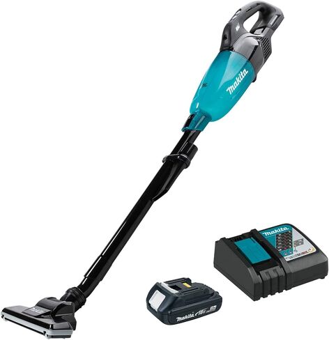 Makita XLC09R1B 18V LXT® Lithium-ion Compact Brushless Cordless 4-Speed Vacuum Kit, w/Push Button (2.0Ah) in Saudi Arabia