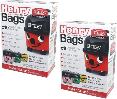 Numatic Henry Hepa-Flo Vacuum Cleaner Dust Bags 20 pack in Saudi Arabia