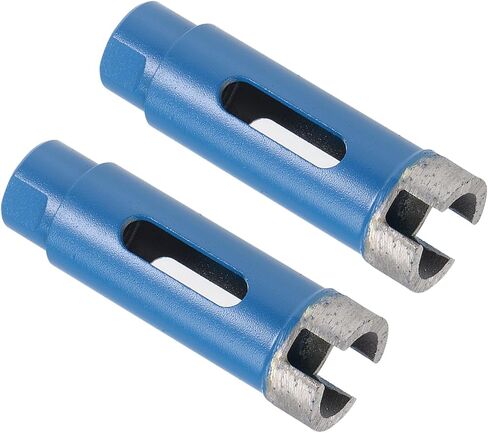 Diamond Core Drill Bit, 22mm Dia, Sintered Tiles Ceramics Stones Marble Concrete Hole Saws Dry or Wet - (Applications: for M10 Angle Grinder), 2-Piece in Saudi Arabia