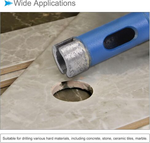 Diamond Core Drill Bit, 22mm Dia, Sintered Tiles Ceramics Stones Marble Concrete Hole Saws Dry or Wet - (Applications: for M10 Angle Grinder), 2-Piece in Saudi Arabia