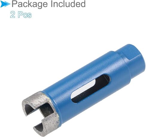 Diamond Core Drill Bit, 22mm Dia, Sintered Tiles Ceramics Stones Marble Concrete Hole Saws Dry or Wet - (Applications: for M10 Angle Grinder), 2-Piece in Saudi Arabia