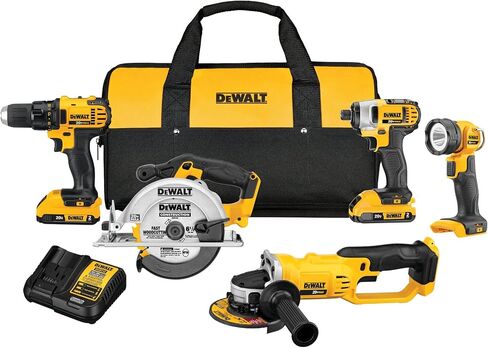 DEWALT 20V MAX Combo Kit, Compact 5-Tool (DCK521D2) in Saudi Arabia
