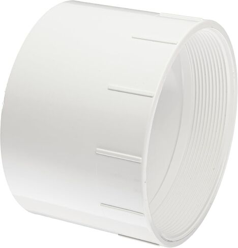 Spears P101 Series PVC DWV Pipe Fitting, Adapter, 6" NPT Female x 6" Hub in Saudi Arabia