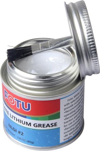 White Lithium Grease,Excellent Lubricant for Marine Grease,Sewing Machine Oil,Garage Door Grease More Durable Than Garage Door Lubricant Spray - 2.8oz Brush Top Can in Saudi Arabia
