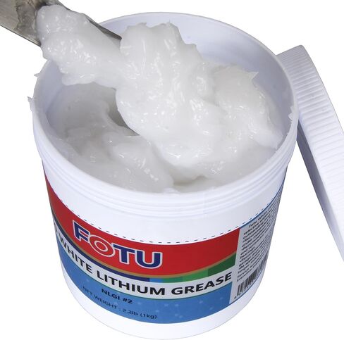 White Lithium Grease,Excellent Lubricant for Marine Grease,Sewing Machine Oil,Garage Door Grease More Durable Than Garage Door Lubricant Spray - 2.8oz Brush Top Can in Saudi Arabia