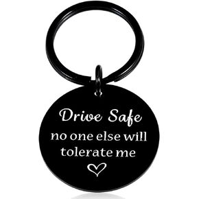 I Love You Gifts for Him Boyfriend Gifts from Girlfriend Drive Safe Keychain for Boyfriend Husband Anniversary Wedding Gifts for Men Romantic Men Gifts Dad Birthday Gifts Driver Gifts for Women Men