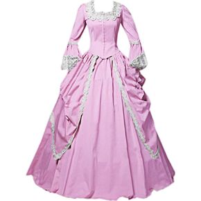 Jeufoin Womens Marie Antoinette Costume Dress Victorian Dresses Rococo Ball Gown 1800s Dress