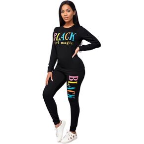 Black Girl Magic Casual Sweatshirt and Pants in Kuwait