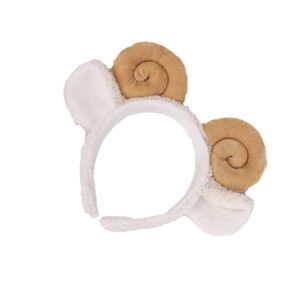 PRETYZOOM Womens Headbands Spiral Hair Ties Sheep Hair Bands Plush Sheep Headband Sheep Horn Ear Headband Cartoon Animal Headband Hair Styling Party Favors (Coffee) Wire Headband Womens Hats