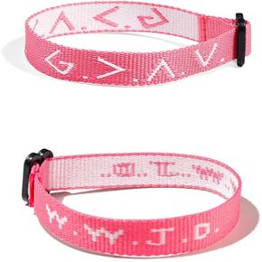Highs and Lows Bracelets Christian Gifts WWJD Letter Matching Couples Protection Braided Rope Inspirational Religious Christian Wristband Handmade Friendship Bracelet Gift for Women Men Teens Girls