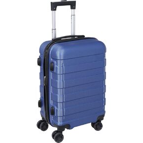 HomGarden 21 Inch Hardside Expandable Carry on Luggage, Travel Suitcases with Wheels and Lock (Navy)