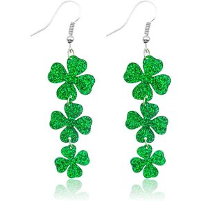 St Patricks Day Earrings St. Patrick's Day Earrings for Women Shamrock Dangle Earrings St. Patrick's Day Accessories Jewelry for Girls