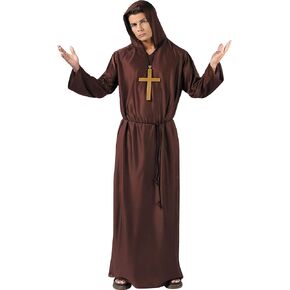 Amscan Monk's Robe Costume Accessory - 1 Count - Ideal for Cosplay, Halloween & Religious Events, Brown