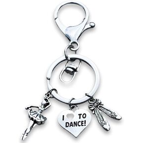 Sportybella Dance Gift- Dancer Backpack Keychain, Girls Dance Recital Gift- Dance Jewelry - Ballet Key Chain, Gift For Dancers