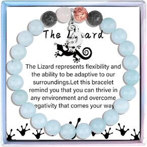 Lizard Bracelet for Women Girls Lizard Gifts Lizard Spirit Animal Gifts Lizard Lover Gifts Birthday Gifts for Daughter Sister Bestie