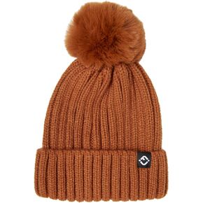 Funky Junque Beanie for Women Pom Pom Beanie Winter Hats Detachable Poms Knitted Warm Skull Cap Fashion
