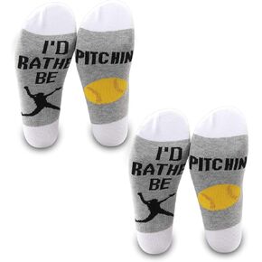 PXTIDY 2 Pairs Volleyball Lover Gift I’d Rather Be Playing Volleyball Socks Volleyball Player Gifts
