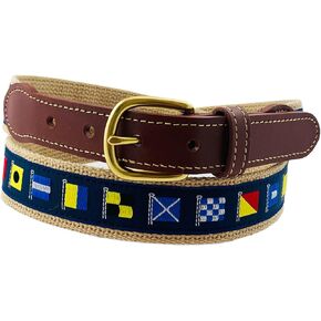 Leather Man Ltd Code Flag Belt