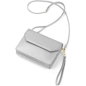 nuoku Purse Small Clutch for Women, Evening Wristlet Handbag, Cute Wallet PU Leather Crossbody