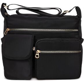 NOTAG Crossbody Purses for Women Nylon Multipockets Messenger Shoulder Bags Lightweight Daily Pocketbooks