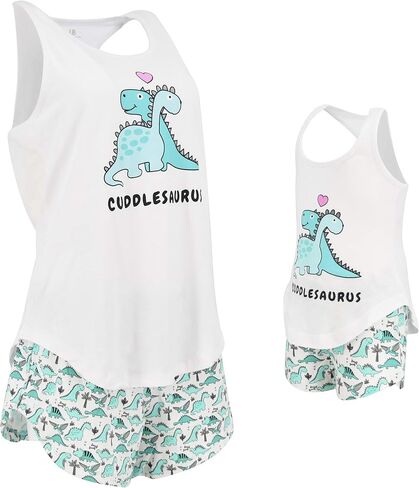 مجموعة ملابس قصيرة لعيد الحب من UB Cuddlesaurus Mommy and Me in Kuwait