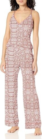 Cosabella Women's Bella Printed Curvy Cami, Robe & Pant Set in Saudi Arabia