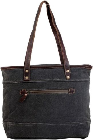 Myra Bag Go Trendy Tote Bag Upcycled Cotton & Leather S-2807 in Saudi Arabia