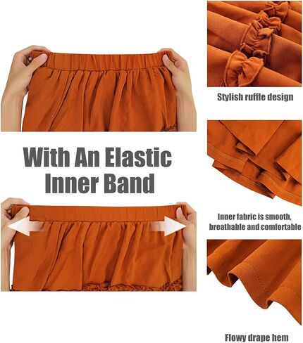 RITERA Plus Size Skirt for Women Elastic Mini Skirt A-Line with Side Hidden Zipper Casual Ladies Summer Skirt Stretchy XL-5XL in Saudi Arabia