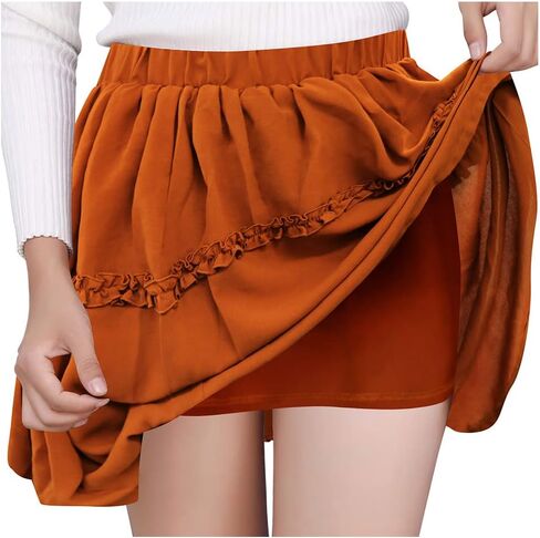 RITERA Plus Size Skirt for Women Elastic Mini Skirt A-Line with Side Hidden Zipper Casual Ladies Summer Skirt Stretchy XL-5XL in Saudi Arabia