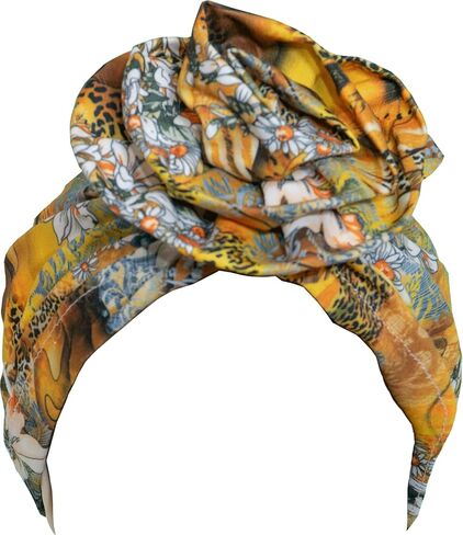 TouchUps Hair Bun Cap Hair Protection Head Wrap Hairbun Cap Wrap African Turban Pattern Headwrap Headscarfs in Saudi Arabia