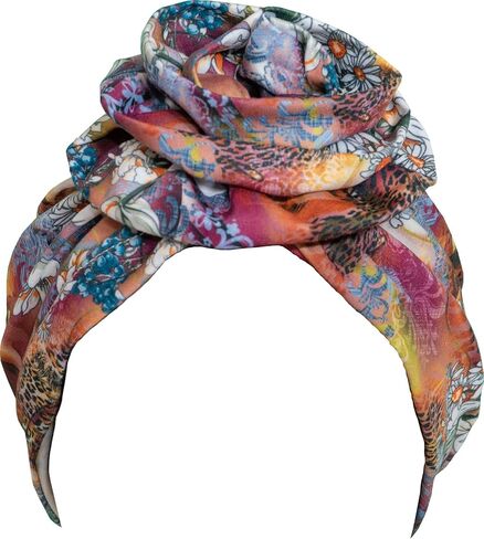 TouchUps Hair Bun Cap Hair Protection Head Wrap Hairbun Cap Wrap African Turban Pattern Headwrap Headscarfs in Saudi Arabia