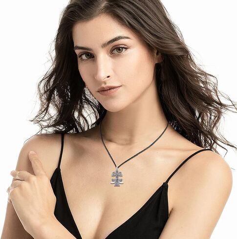 الصليب يسوع قلادة للرجال 925 فضة كارافاكا مزدوجة الصليب قلادة المسيحية تميمة مجوهرات الدينية هدايا للنساء in Kuwait