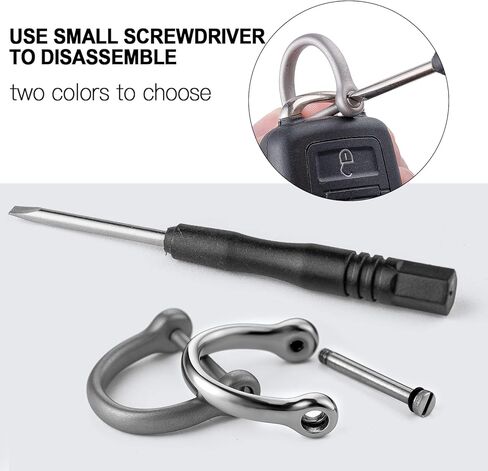 FEGVE حلقات المفاتيح مع تكبل المسمار 316 الفولاذ المقاوم للصدأ سلسلة مفاتيح معدنية حلقة لمفاتيح السيارة فوب، سلسلة مفاتيح السيارة للرجال in Kuwait