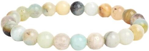 سوار الحجر الطبيعي للنساء والرجال 8 مم شفاء دائري من الأحجار الكريمة سوار مطرز بالكريستال والقلق والتمدد سوار اليوغا أساور مجوهرات هدايا in Kuwait